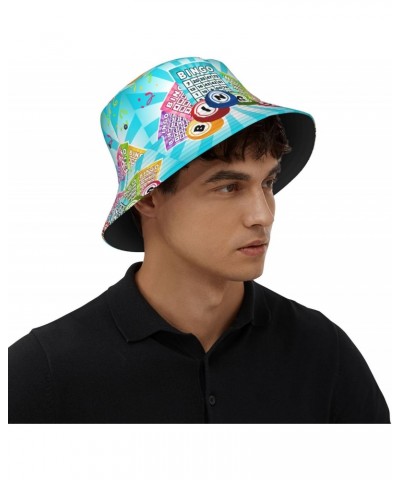 Unisex Bucket Hat Bingo Cards and Balls Hiking Fisherman Hat for Women Men $13.29 Bucket Hats