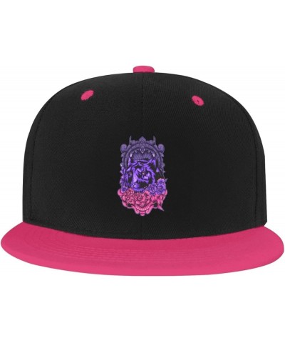 Magical Tiger Baseball Cap for Men Women Snapback Hat Adjustable Flat Bill Hats Pink $11.87 Baseball Caps