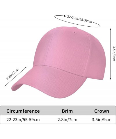 Custom Baseball Cap with Your Text Personalized Logo Image Hats for Men Women Pink $9.89 Baseball Caps