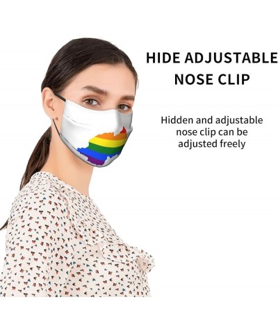 Face Mask Flag Map of Rwanda Dust Mask Breathable Adjustable Reusable Windproof Cover Black $11.00 Balaclavas