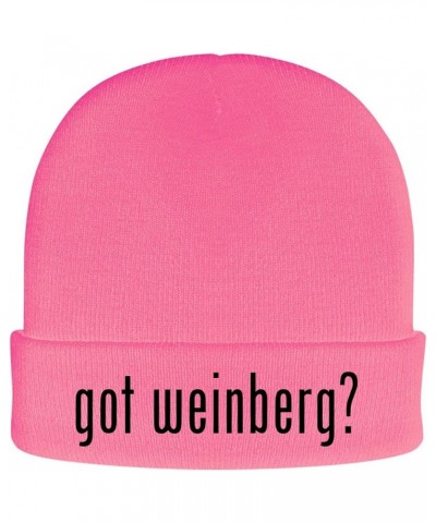 got Weinberg? - Soft Adult Beanie Cap Pink $13.29 Skullies & Beanies