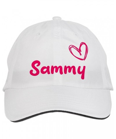 Sammy Name Hat Adjustable Cap, DesS50 White $13.11 Baseball Caps