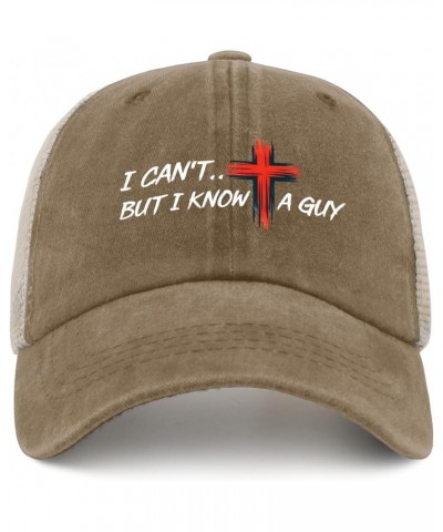 I Can't But I Know A Guy Hats Running Cap AllBlack Baseball Hat Gifts for Him Workout Cap Pigment Khaki02 $11.20 Baseball Caps