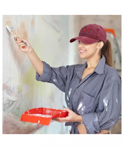 Custom Soft Washed Baseball Cap New Mexico Red Flag Stars Love Cotton Grey Design Only $11.89 Baseball Caps