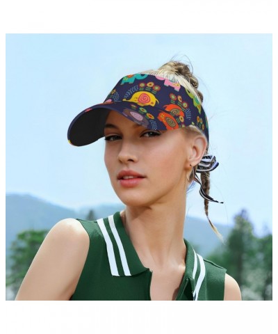 Sports Sun Visor Hats Floral Elephants Summer Empty Top Sun Caps for Men Women $12.97 Visors