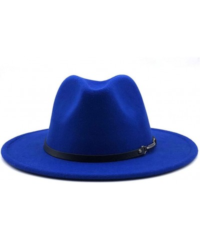 Women Fedora Hat Party Church Dresses Jazz Cap Men Wide Brim Hat with Chain 55to58cm Pink $7.95 Fedoras