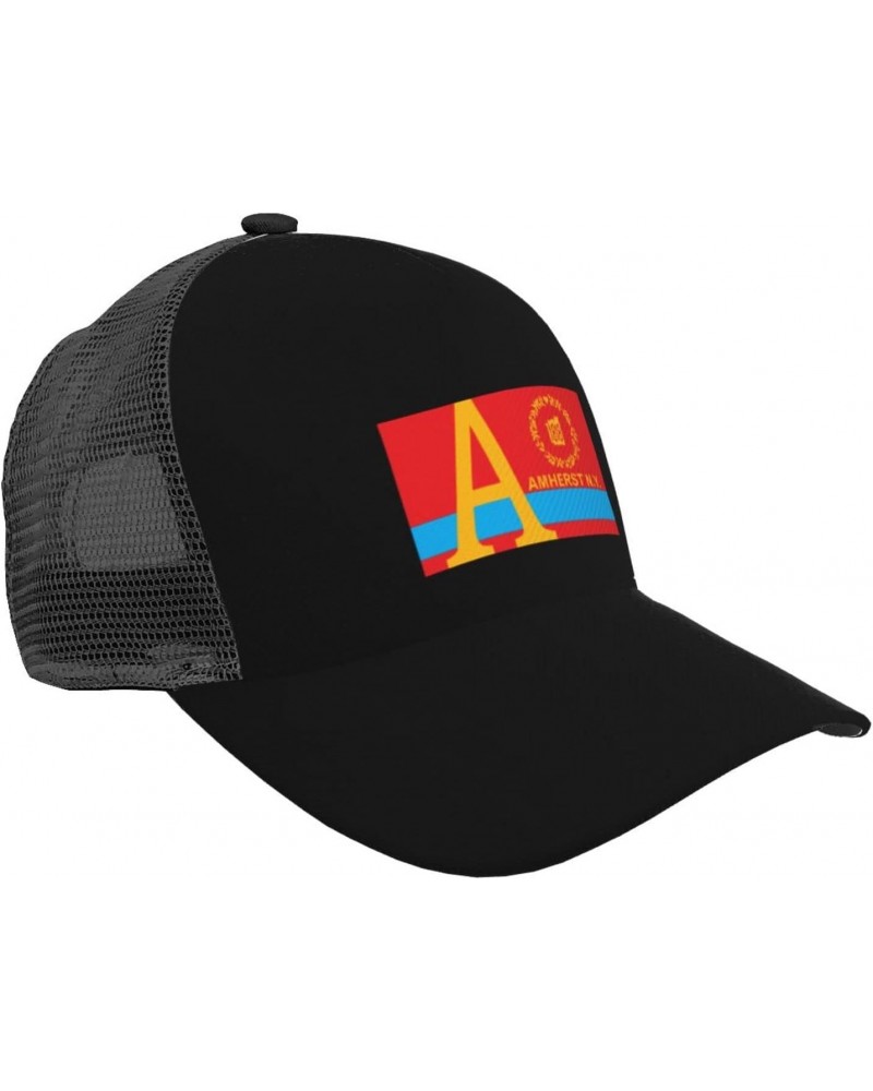 Flag of Amherst, New York Baseball Cap for Women Mens Mesh-Back Cap Golf Hat Dad Caps Trucker Hats Adjustable Breathable Base...