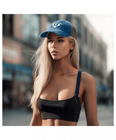 Ride or die Hats for Women Baseball Cap Low profilees Washed Hiking hat Fitted Lake Blue $8.62 Baseball Caps