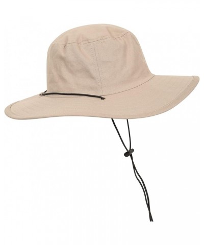 Mens Australian Brim Hat - 100% Cotton UV Protect Beige $10.25 Sun Hats