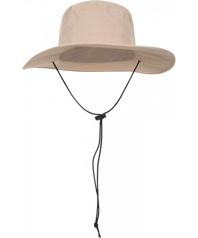 Mens Australian Brim Hat - 100% Cotton UV Protect Beige $10.25 Sun Hats