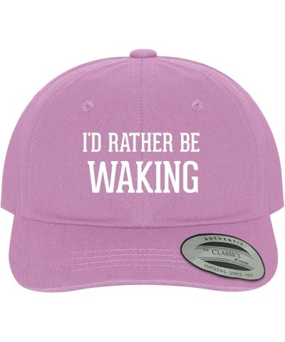 I'd Rather Be Waking - Soft Dad Hat Baseball Cap Pink $17.83 Baseball Caps