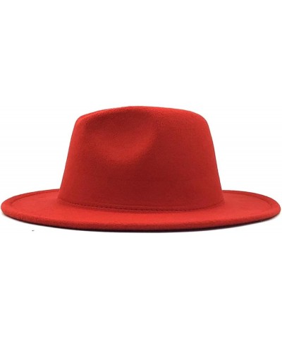 Women Men Patchwork Panama Wool Felt Fedora Hats Wide Brim Party Cowboy Jazz Hat 01 $18.38 Fedoras