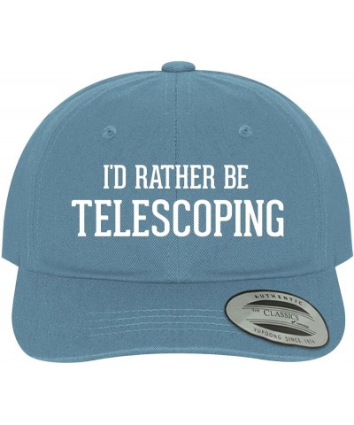 I'd Rather Be Telescoping - Soft Dad Hat Baseball Cap Light Blue $15.93 Baseball Caps