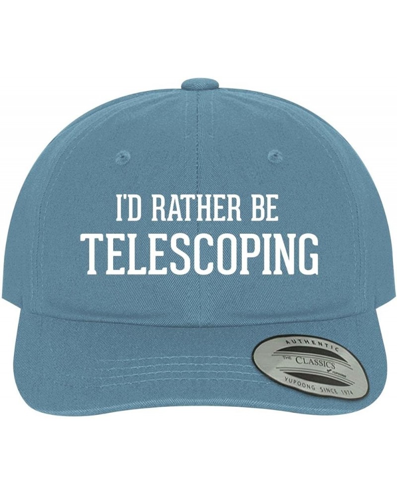 I'd Rather Be Telescoping - Soft Dad Hat Baseball Cap Light Blue $15.93 Baseball Caps