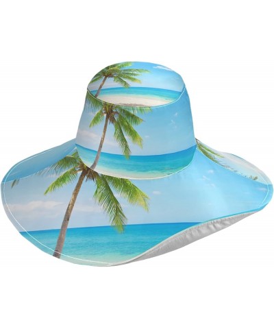 Women's Wide Brimmed Sunhats Sun Beach Hat Water-Resistant Summer Hat Visor Uv Protection Cap for Travel Multi 16 $10.33 Sun ...