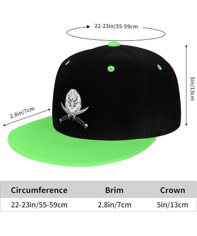 Eagle and Knife Snapback Hat for Men Women Baseball Cap Trucker Flat Bill Hats Dad Caps Green $14.54 Baseball Caps