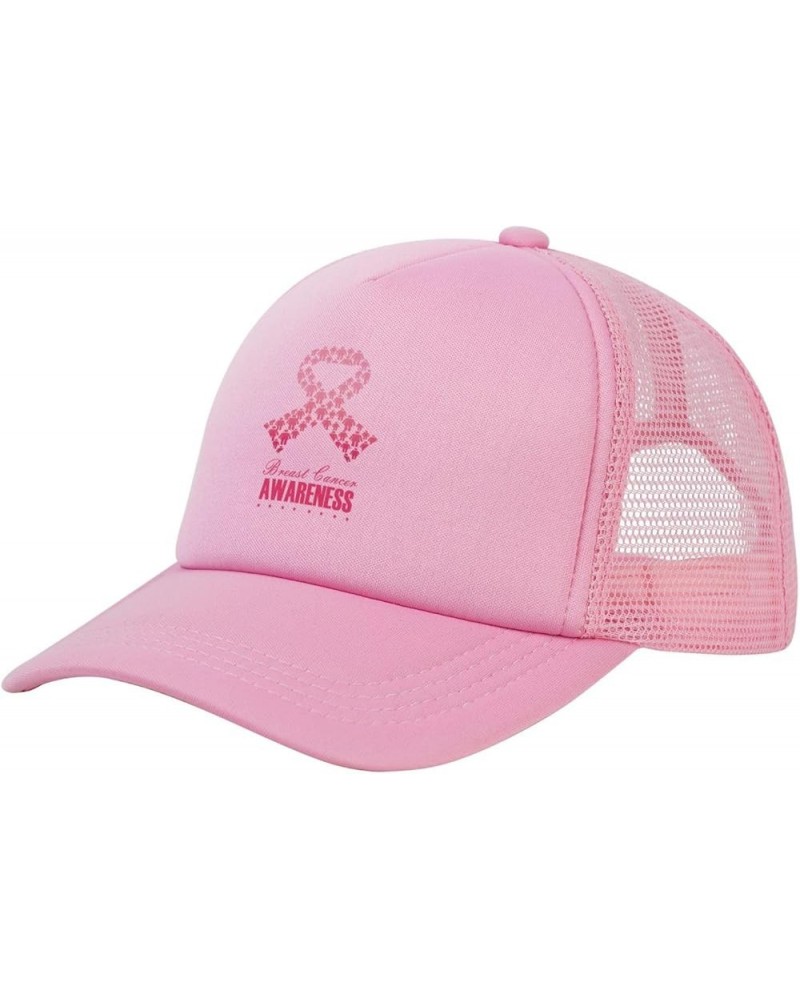 Trucker Hat Mesh Baseball Cap Adjustable Dad Hat Unisex Pink $8.77 Baseball Caps