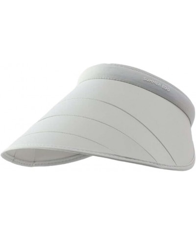 Sun Visor Hats for Women Summer Ponytail Foldable Straw Beach Hat with UPF 50+ A $9.87 Sun Hats