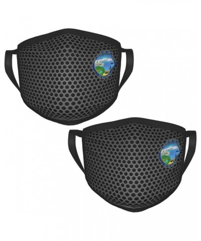 State Seal of Alaska Face Mask 2 Pcs Face Cover Reusable Washable Breathable for Men Women Balaclavas Bandanas Black $11.93 B...