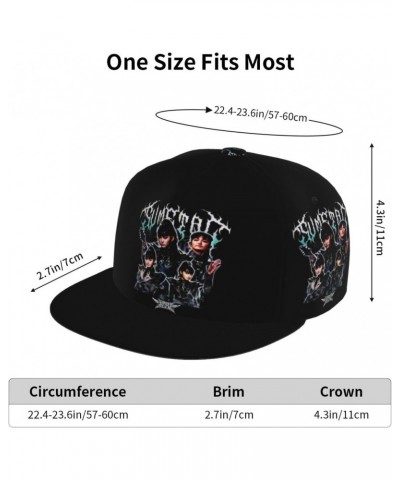 Baseball Cap Babymetals Flat Bill Brim Snapback Hats Hip Hop Hat High Crown Adjustable Dad Hat Trucker Hats Unisex Black $10....