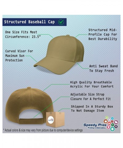 Custom Baseball Cap Umpire's Mask Embroidery Acrylic Dad Hats for Men & Women Khaki Personalized Text Here $14.74 Baseball Caps