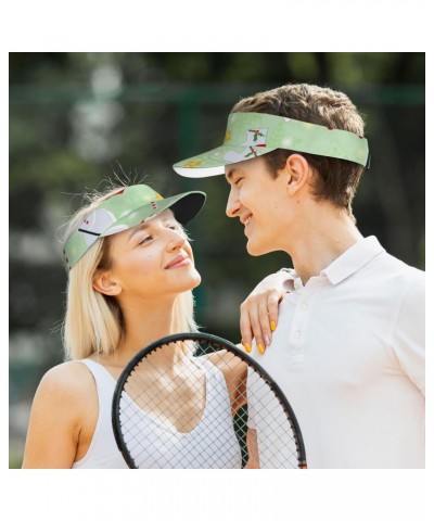 Cute Christmas Baseball Cap with Adjustable Empty Top for Women and Men - Uv Protection Sport Sun Visor Hat Black $10.06 Visors