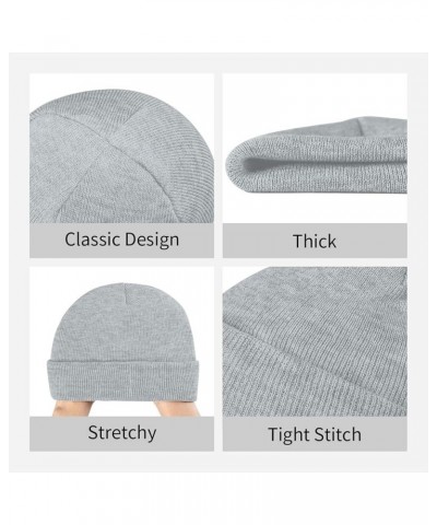 Marble Texture Print Unisex Lightweight Knit Hat Cap Multifunctional Beanie for Travel, Hiking,Skiing Gray $12.54 Skullies & ...