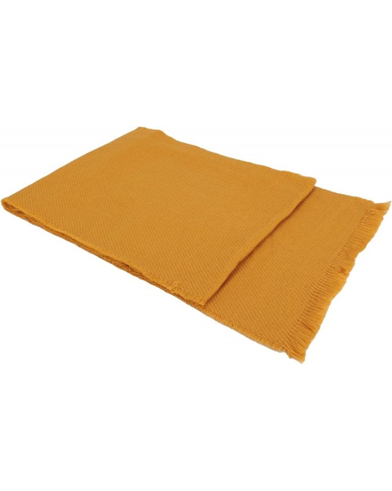 MAXWISELadies Travel Office Winter Warm Solid Color Scarf Lightweight Large Long Scarf Yellow $7.79 Scarves