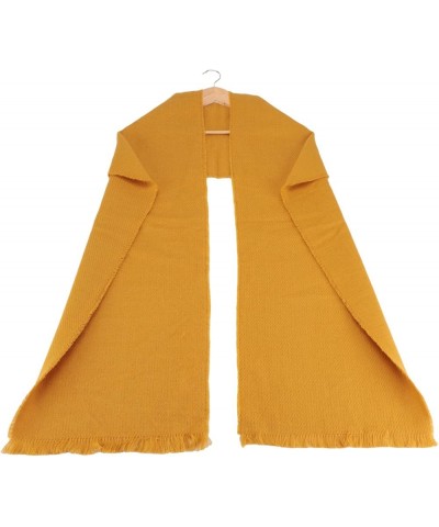 MAXWISELadies Travel Office Winter Warm Solid Color Scarf Lightweight Large Long Scarf Yellow $7.79 Scarves