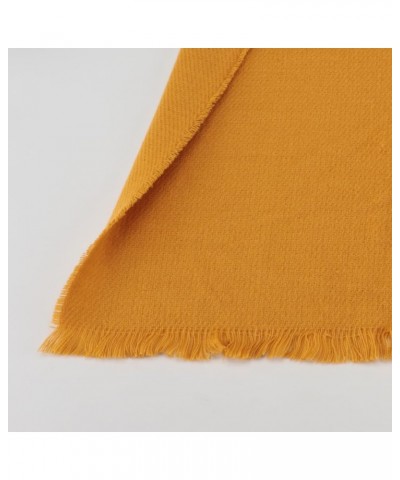 MAXWISELadies Travel Office Winter Warm Solid Color Scarf Lightweight Large Long Scarf Yellow $7.79 Scarves