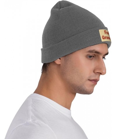 Foxys-Grandpa Knit Hat Men Women Winter Beanie Hat Soft Warm Ski Cap Deep Heather $18.58 Skullies & Beanies