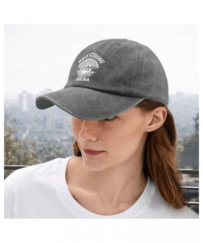 Lahaina Maui Strong Hawaii Golf Hat Men Cap Pigment Black Golf Hats Men Gifts for Dad Cool Hats Pigment Gray $11.20 Sun Hats