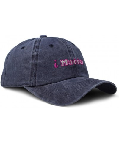 Soft Washed Baseball Cap I Matter Style B Cotton Dad Hats for Men & Women Navy $12.32 Baseball Caps