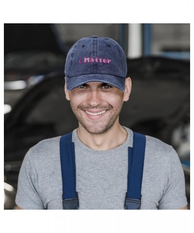 Soft Washed Baseball Cap I Matter Style B Cotton Dad Hats for Men & Women Navy $12.32 Baseball Caps