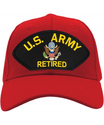 US Army Retired Hat/Ballcap Adjustable One Size Fits Most Red Standard (No Flag) $20.27 Baseball Caps