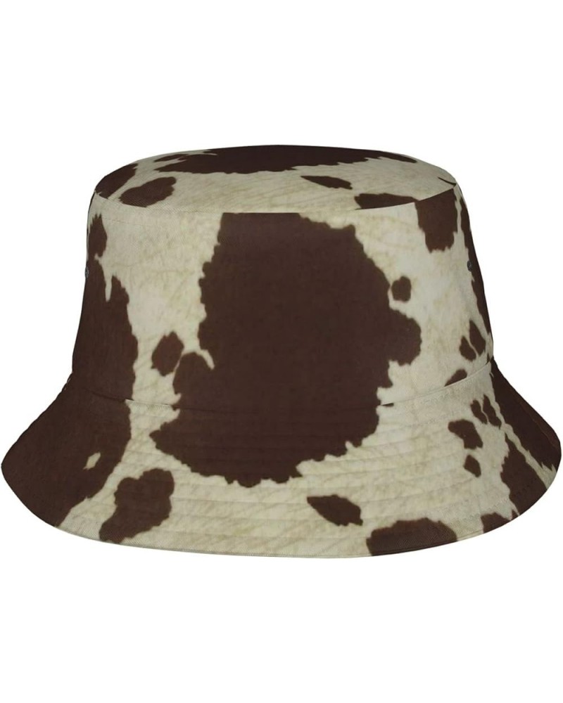 Bucket Hat Packable Fishing Sun Cap Summer Fisherman Hats for Women Men Teens Cow Print Pattern Bucket Hat $12.87 Bucket Hats