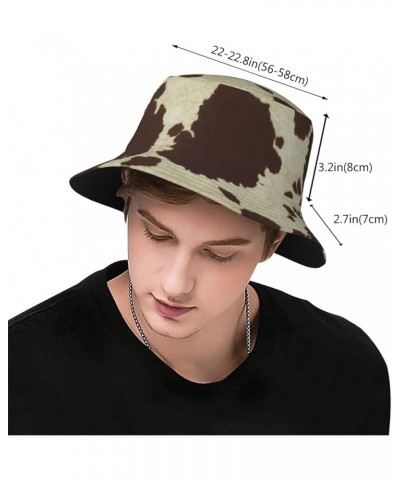 Bucket Hat Packable Fishing Sun Cap Summer Fisherman Hats for Women Men Teens Cow Print Pattern Bucket Hat $12.87 Bucket Hats