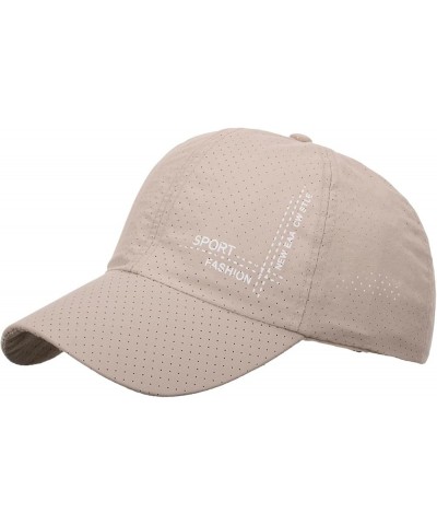 Fashion Women Men Sport Mountain Climbing Breathable Beach Baseball Cap Hip Hop Hat Sun Hat Dad Caps for Men Khaki $5.88 Base...