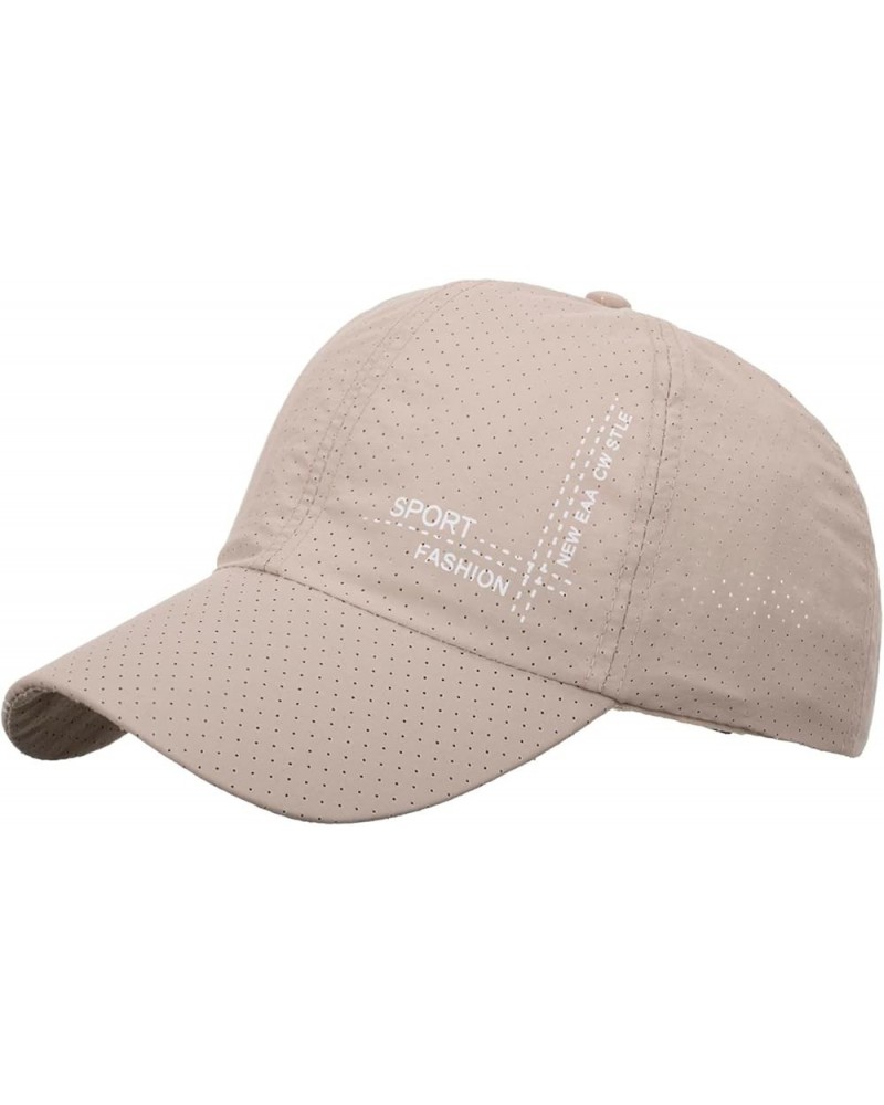 Fashion Women Men Sport Mountain Climbing Breathable Beach Baseball Cap Hip Hop Hat Sun Hat Dad Caps for Men Khaki $5.88 Base...