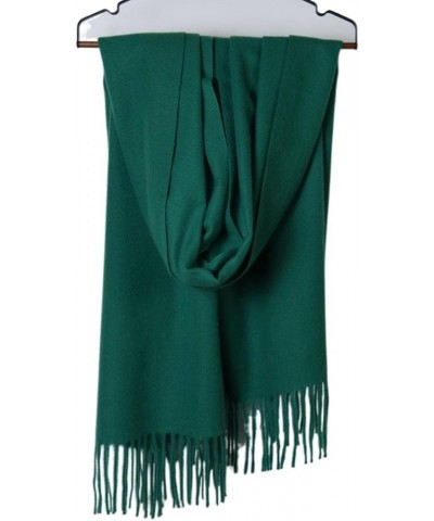 Cashmere-Like Solid Color Scarf, Simple Thick Tassel Shawl, Fashionable and Versatile, Soft and Comfortable Hong 70-200 $10.4...