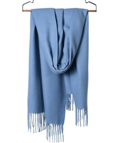 Cashmere-Like Solid Color Scarf, Simple Thick Tassel Shawl, Fashionable and Versatile, Soft and Comfortable Hong 70-200 $10.4...