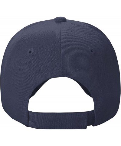 Baseball Cap Personalized Adjustable Trucker Caps Casual Dad Hat Sun Hat for Gifts Navy Blue $8.77 Baseball Caps