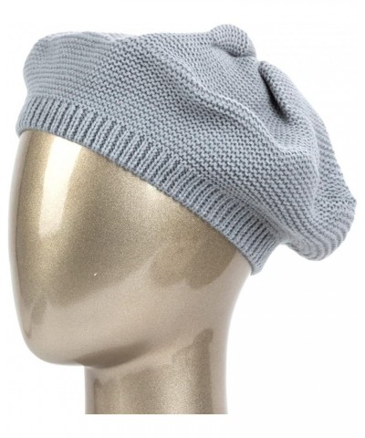 Wool Knit Beret Hats for Women Female Winter Spring Warm Hat Casual Caps Art Fashion Turban Beanies White $12.86 Berets