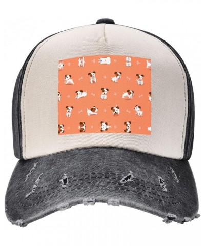 Dog with Big Bones Print Baseball Cap Unisex Vintage Washed Cap Dad Hat Adjustable Hip Hop Hat Trucker Hat Cotton Hat Black a...