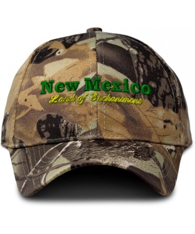 Camo Baseball Cap New Mexico Land of Enchantment Style B Cotton Hunting Dad Hats for Men & Women Forest Tree Khaki $16.49 Bas...