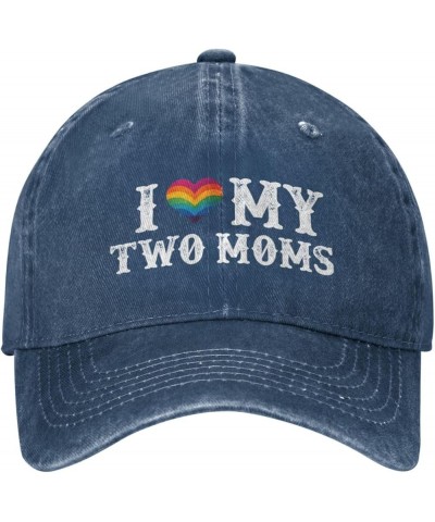 LGBT Hats I Love My Two Moms Hats & Funny Outdoor Hats & Funny Camping Hat and Birthday Mountain Hat Navy Blue $12.64 Cowboy ...