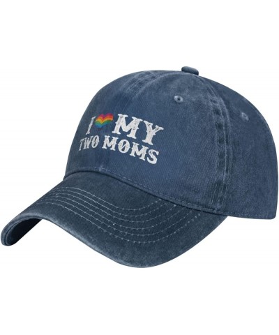 LGBT Hats I Love My Two Moms Hats & Funny Outdoor Hats & Funny Camping Hat and Birthday Mountain Hat Navy Blue $12.64 Cowboy ...