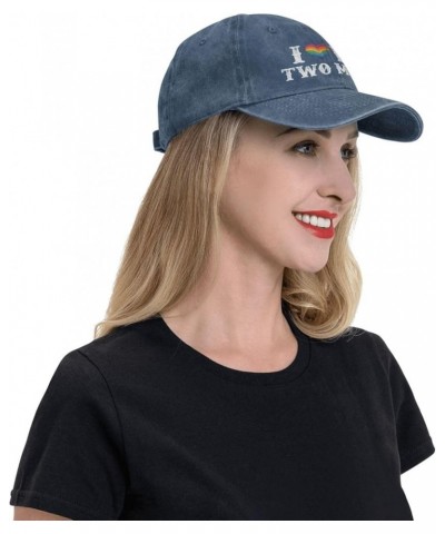 LGBT Hats I Love My Two Moms Hats & Funny Outdoor Hats & Funny Camping Hat and Birthday Mountain Hat Navy Blue $12.64 Cowboy ...