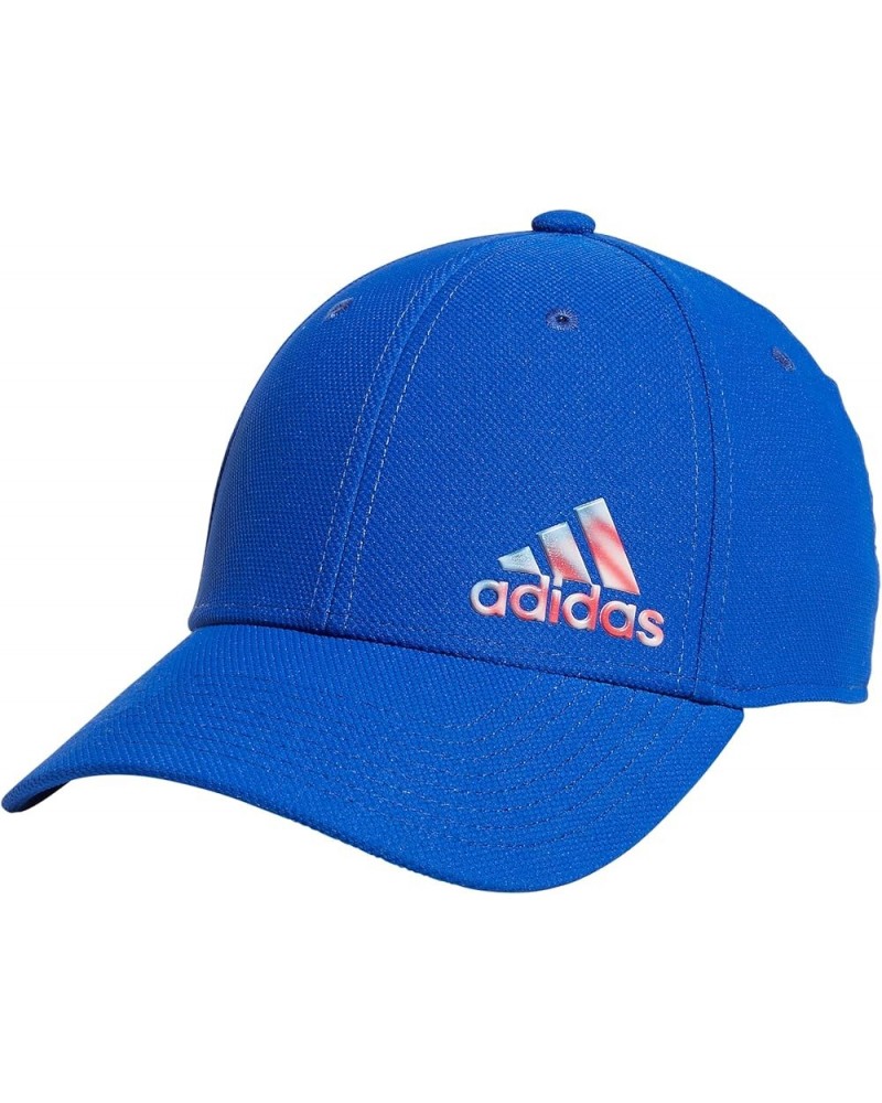 Men's Release 3 Structured Stretch Fit Cap Team Royal Blue/White $15.43 Baseball Caps