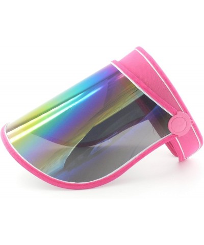 Plastic Sun Visor UV Protection Hat Cap Pink $6.26 Visors